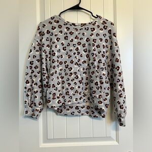Ann Taylor Leopard Print Sweatshirt